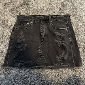 Women’s American Eagle Size 8 Black Jean Skirt